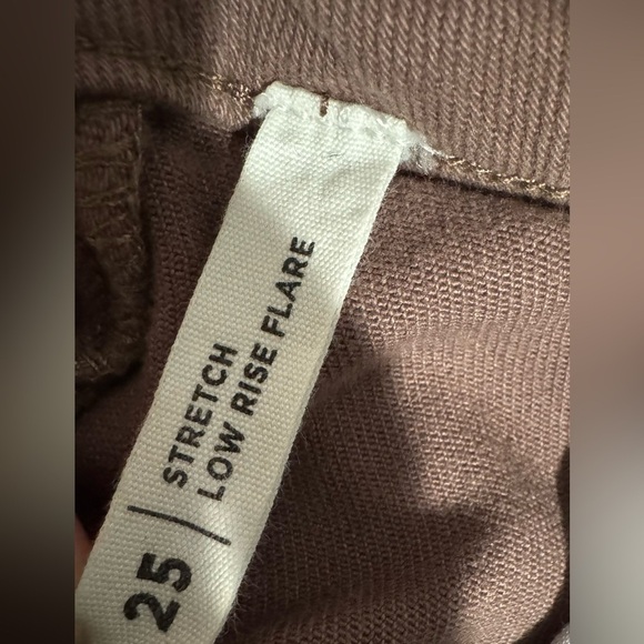 PacSun Brown Stretch Low Rise Flare Jeans Size 25 - Picture 6 of 8